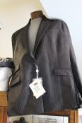 An as new Maison Margiela oversized pinstriped blazer (TG 42 - RRP £1,133).