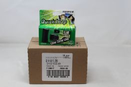 Ten boxed as new FujiFilm QuickSnap iso 400/27 photos Single Use with Flash Cameras.