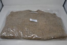 An as new Acne Studios Kowhai brushed Shetland knit in toffee brown (M - RRP £249).