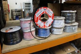 A quantity of cables, wires and related items.