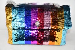 An as new Kurt Geiger XXL Kensington sequin bag.