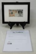 A Banksy 2004 'Di-Faced Tenner', Framed (Comes with Lazarides Letter of Authentication).