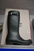Two pairs of men's as new Original Hunter Tall Boots in Dark Olive (UK 11).