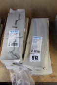Five as new Festo VUVS-L30-B52-ZD-F8 long service life solenoid valves (Series 08-2021 : 58).