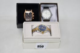 Three men's as new Vault automatic watches.