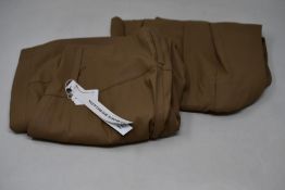 Two pairs of as new Lurdes Bergada Wide coated trousers (L - RRP £93 each).