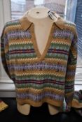 An as new Ralph Lauren fair-isle wool jumper (XXL).