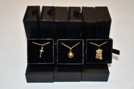 Fifteen items of assorted Haraves jewellery to include 5x Globes, 5x Dagger and 5x Jesus.