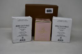 An as new My Burberry Blush eau de parfum (50ml) and two as new tester Givenchy Irresistible eau