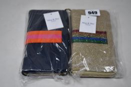 Two as new Meg & Bee London Major Money Kit purses (RRP £95 each).