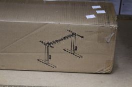 A boxed as new EDF21SS 1-motor Single Desk Frame.