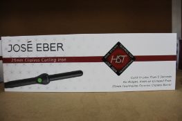 A boxed as new Jose' Eber HST 25mm Clipless Curling Iron.