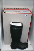 Two pairs of men's as new Original Hunter Tall Boots in Dark Olive (UK 9).