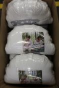 Seven as new Niimo nursing pillows, Sunray and White Hearts (Sealed in original packaging).
