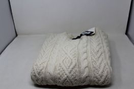 An as new Polo Ralph Lauren cable-knit wool jumper (XXL).
