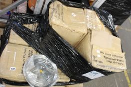 A large quantity of stainless steel beaded plates (Approximately 450).