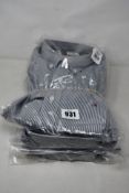 Four as new Tommy Hilfiger Core striped shirts (XL).