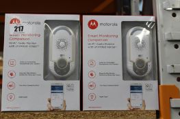 Twelve boxed as new Motorola smart monitoring companion wi-fi baby monitors (MBP162Connect).