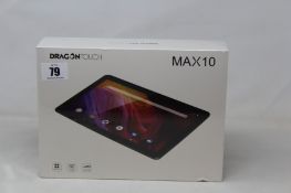 A boxed as new DragonTouch Max10 android tablet.