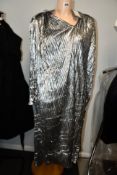 An as new Balenciaga Le Present silver dress (Size T.36).