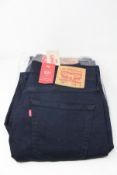 Four pairs of as new Levi's 511 slim jeans (W32/L32).