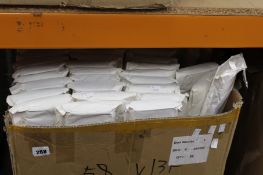 A quantity of chrome polished stainless steel single bar towel rails (Approximately 46 items).