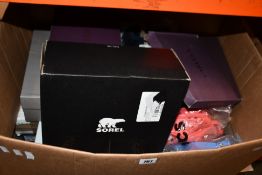 A quantity of assorted as new footwear to include Geox, Scholl, Skechers, Mizuno, Baldinini,