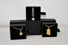 Fifteen items of assorted Haraves jewellery to include 5x silver and 5x gold Globes and 5x Jesus.