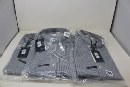 Four as new Tommy Hilfiger Core striped shirts (XL).