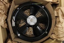 Two EBM-Papst AC axial fans (REF: 218-3113).