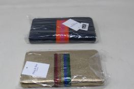 Two as new Meg & Bee London Major Money Kit purses (RRP £95 each).