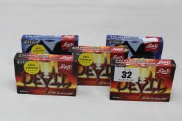 Five as new packs of Lister Elite run-in thickness combs to include: 3x 5-pack Devil Elite (5-94)