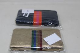 Two as new Meg & Bee London Major Money Kit purses (RRP £95 each).