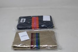 Two as new Meg & Bee London Major Money Kit purses (RRP £95 each).