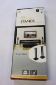 A boxed as new pair of Atlas BT606 speaker stands (Height: 60cm).