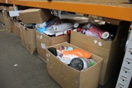 A large quantity of miscellaneous items to include fitness supplements and hardware.