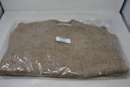 An as new Acne Studios Kowhai brushed Shetland knit in toffee brown (M - RRP £249).