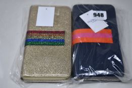 Two as new Meg & Bee London Major Money Kit purses (RRP £95 each).