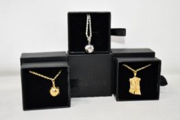 Fifteen items of assorted Haraves jewellery to include 5x silver and 5x gold Globes and 5x Jesus.