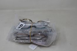 Twelve pairs of assorted as new Booth & Bruce glasses frames.