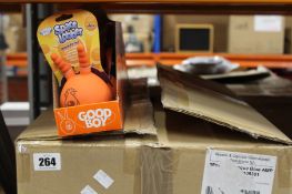 Twelve boxes of six as new Good Boy Space Lobber Jnr dog toys.
