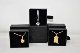 Fifteen items of assorted Haraves jewellery to include 5x silver and 5x gold Globes and 5x Jesus.