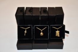 Fifteen items of assorted Haraves jewellery to include 5x Globes, 5x Dagger and 5x Jesus.