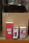 A box of adult entertainment/pleasure toys (Over 18s only).