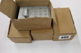 Four as new BeCode MiniPAD 'burglar-proof' keypad locking systems.