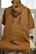 An as new Lurdes Bergada 308 longline hoodie tunic in toasted (L - RRP £139).