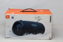 A boxed as new JBL Xtreme3 bluetooth 5.1 speaker (Box has some minor damage).