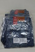 Four pairs of as new Levi's 721 high rise skinny jeans (W30/L28).
