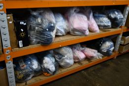 A large quantity of as new clothing and related items.