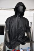 An as new Lurdes Bergada 308 longline hoodie tunic in black (L - RRP £139).